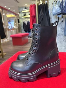 香港代购iijin艾今2024秋新品厚底内增高10cm超轻马丁短筒靴子女