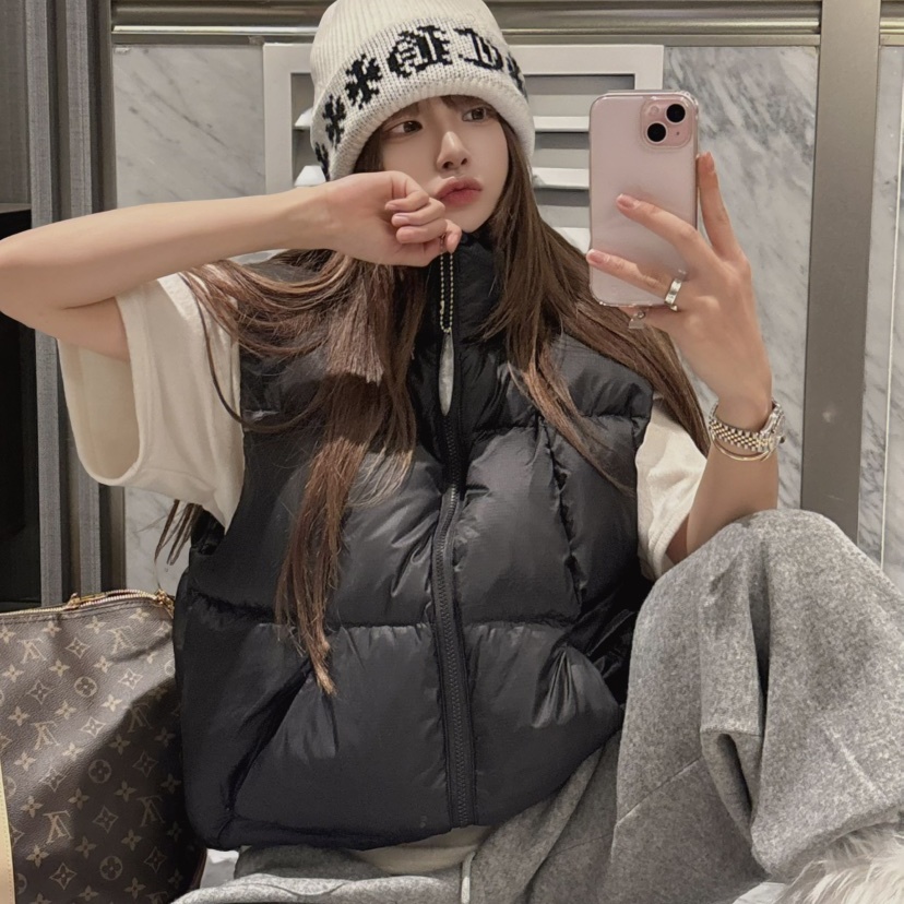 韩国秋冬保暖羽绒马夹女