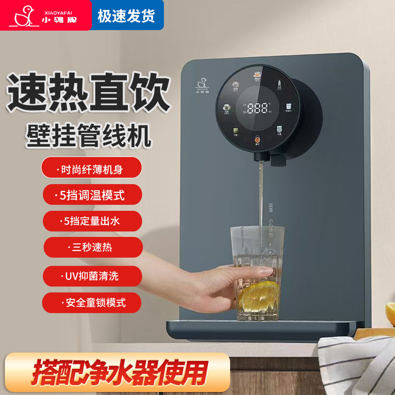 小鸭牌速热壁挂式管线机2026新款家用客厅即热小型无水箱直饮机