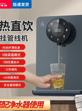 小鸭牌速热壁挂式管线机2026新款家用客厅即热小型无水箱直饮机