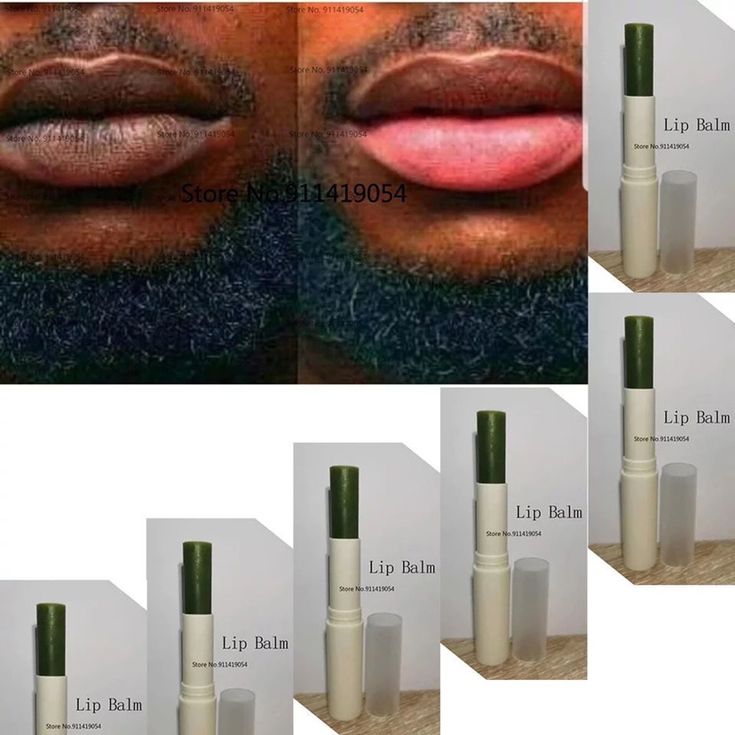 African Natural Green Plant Remove Dark Lips Treatment balm 美容护肤/美体/精油 润唇膏 原图主图