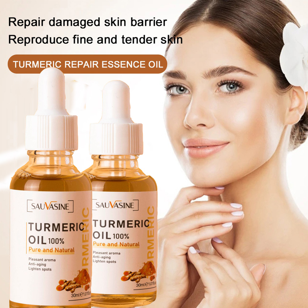 turmeric face massage essential oil toning whitening lifting