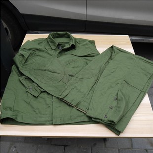 78老式装甲兵工作服秋冬涤卡套装机修服宽松劳保服地勤服怀旧服装