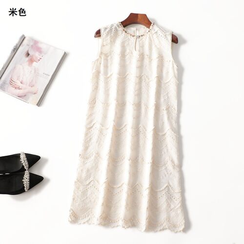 411769 夏连衣裙 女长款无袖圆领.S.M.L