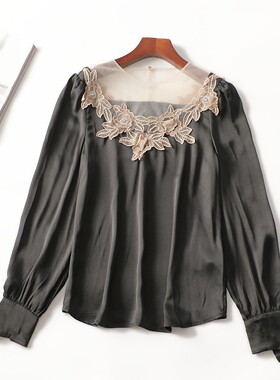 412564 秋中长款套头长袖上衣