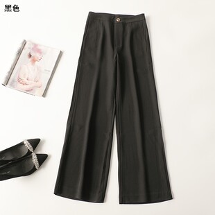 245375强烈推荐超高性价比南油高定高级时装裤醋酸夏长款休闲裤