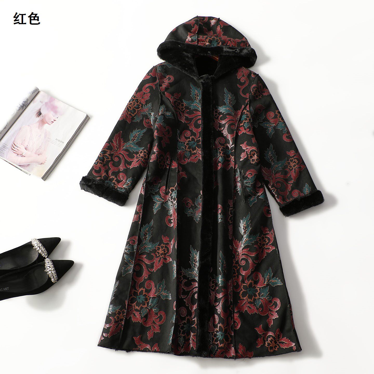 504044 冬外套 女加绒加长款长袖暗扣清仓,女装/女士精品,短外套,淘宝优惠券,粉丝福利购,淘宝优惠卷