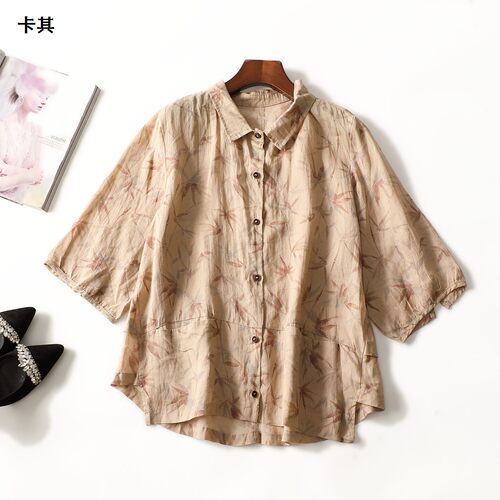 505150 春衬衫 女中长款五分袖.M