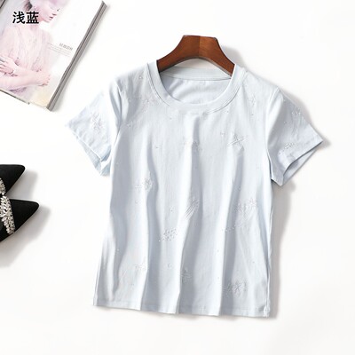 249549 夏T恤 女中长款短袖套头.L.XL.2XL.3XL.4XL