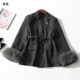 413061 冬羽绒服 女中长款长袖单排扣.M.L.XL