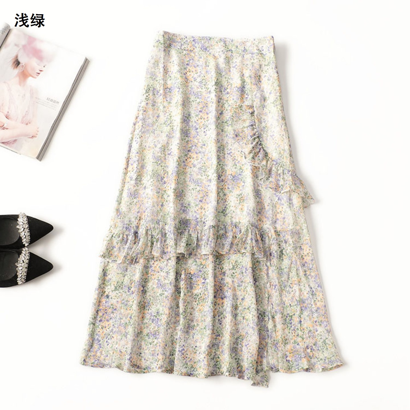 410827 夏半身裙 深圳女加长断码清仓