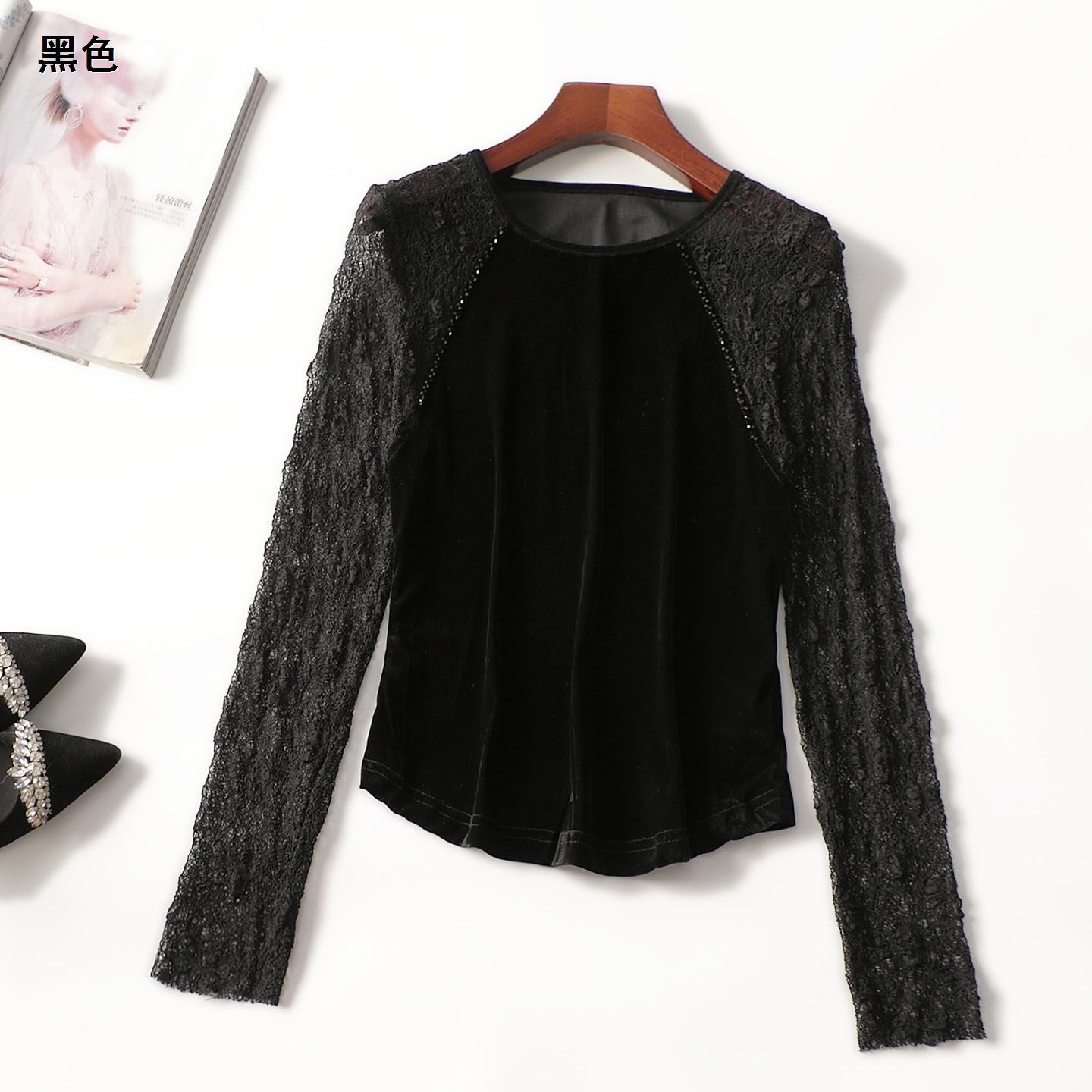 412510 秋打底衫 女中长款长袖套头现货