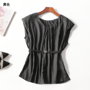 套头无袖 246136超值推荐 精品苎天丝夏中长款 女装 上衣 新款