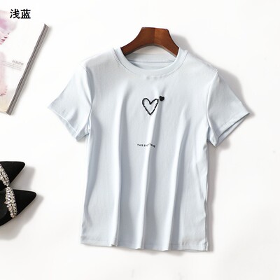 249290 夏T恤 女中长款短袖套头.L.XL.2XL.3XL.4XL