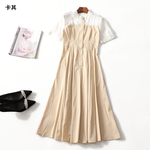 248530 夏连衣裙 女加长款短袖套头.M.L.XL.2XL