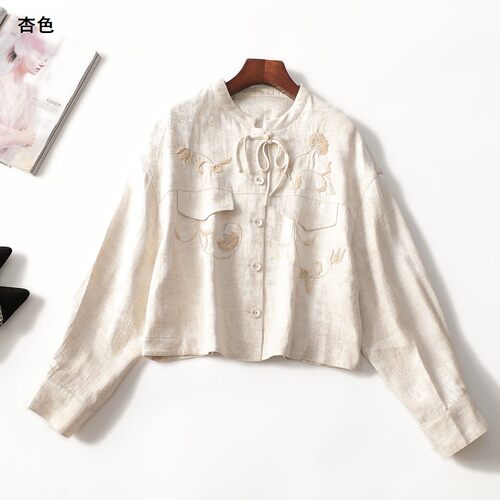 247207 秋外套 女短款长袖单排扣现货.M.L.XL