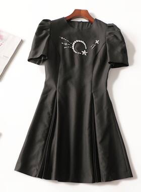 503007 夏连衣裙 女长款短袖套头清仓