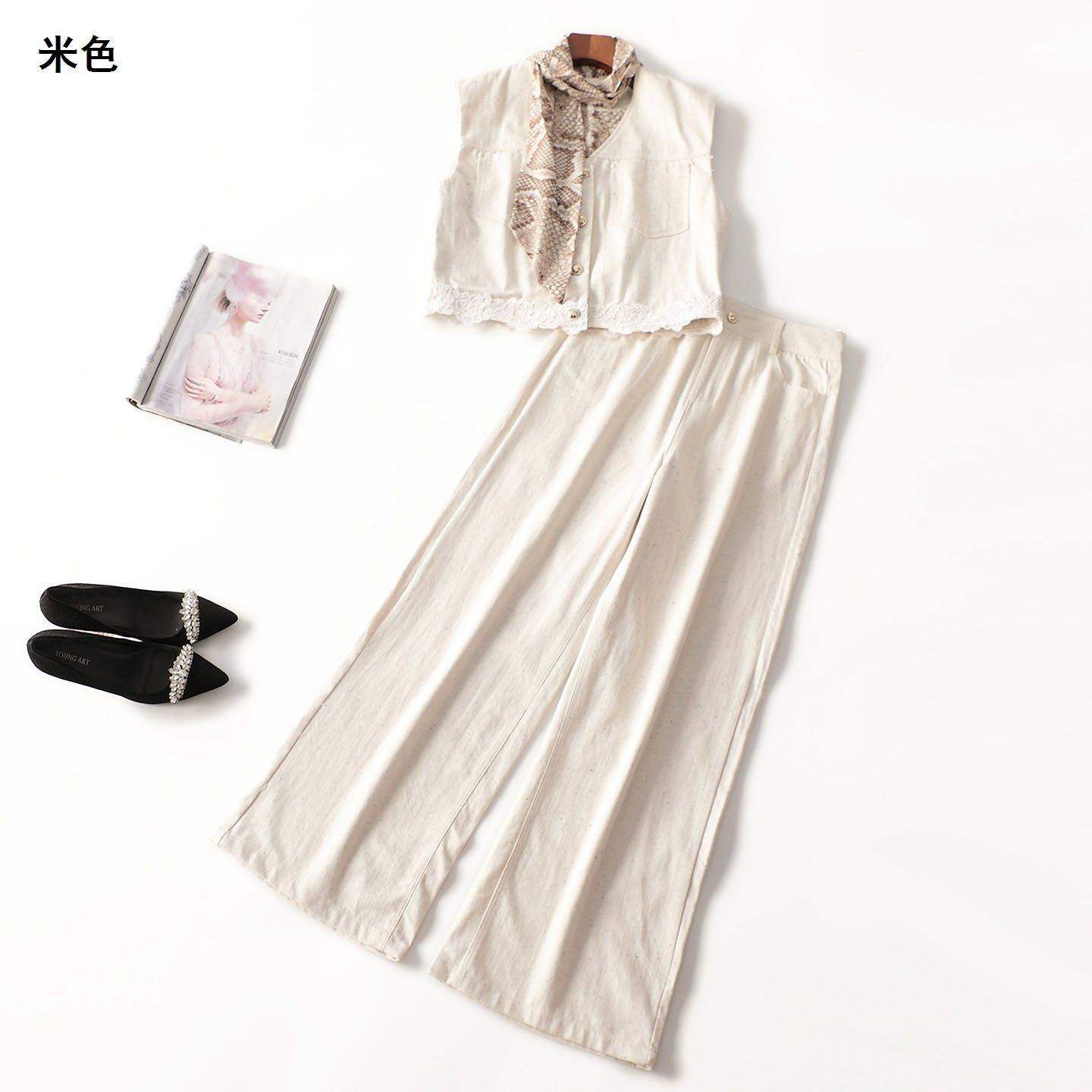 246754 秋马夹裤子套装 女长款无袖单排扣,女装/女士精品,时尚套装,淘宝优惠券,粉丝福利购,淘宝优惠卷