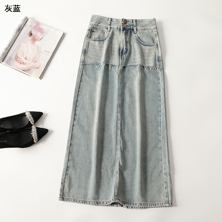 245880 夏半身裙 女加长现货