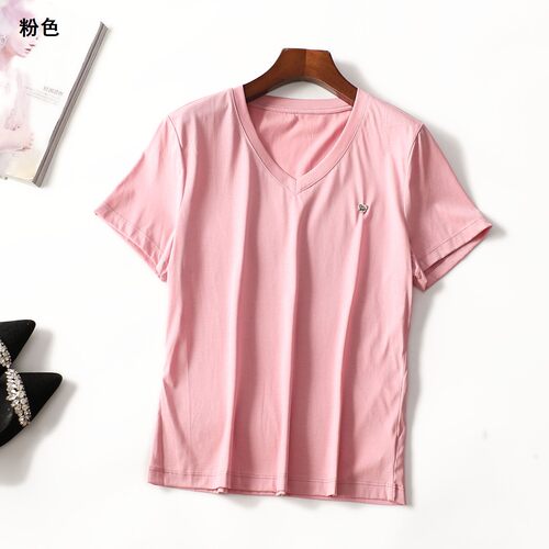 249088 夏T恤 女中长款短袖套头.L.XL.2XL.3XL