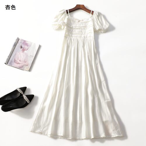 505218 清仓夏连衣裙 女加长款短袖.M.S