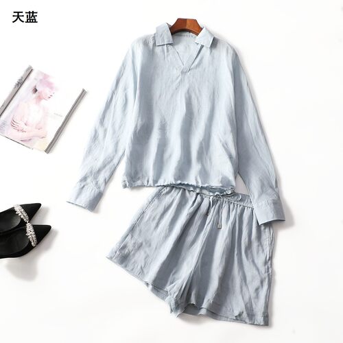 248566 春上衣裤子套装 女短款长袖套头.S.M.L.XL
