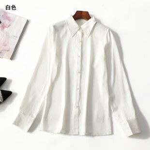 247955强烈推荐南油高档女装轻奢高货缎面高级感长袖衬衫