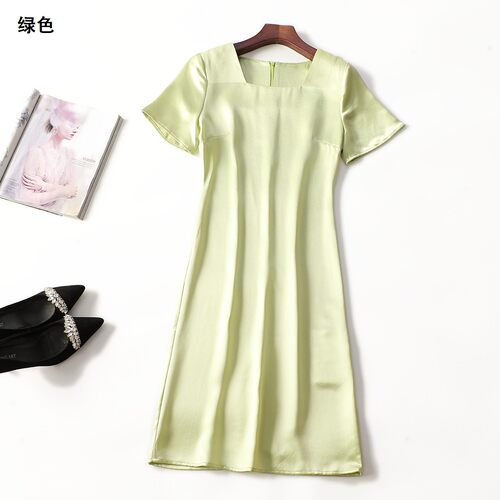 248915 夏连衣裙 女加长款短袖套头.M.L.XL.2XL