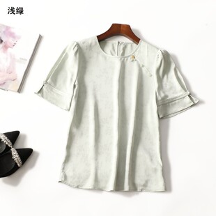 249183 夏上衣 女中长款五分袖套头.L.XL.2XL.3XL.M