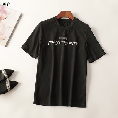 411253 夏T恤 深圳女中长款短袖圆领