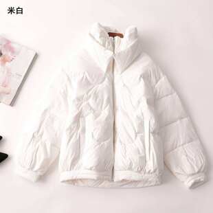 244618 冬羽绒服 女中长款长袖翻领.M.L.S