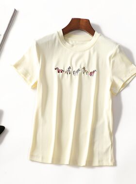 249590 夏T恤 女中长款短袖套头.L.XL.2XL.3XL.4XL
