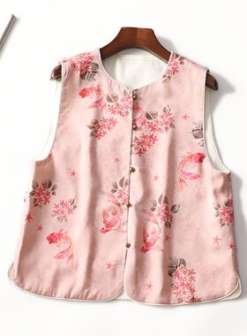 249006 春马夹 女中长款无袖单排扣.XL.2XL.3XL.4XL