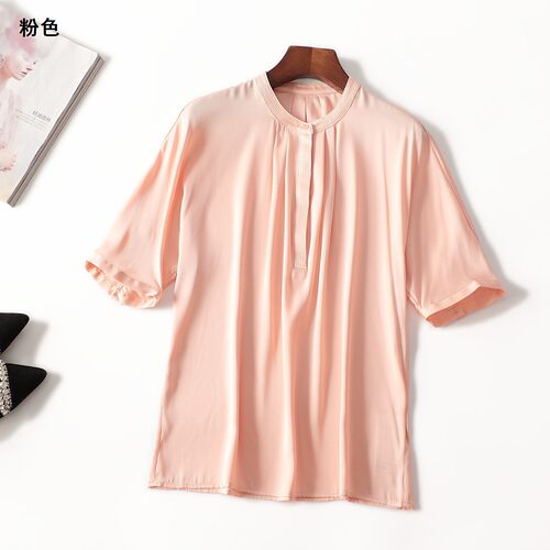 411625 夏上衣 深圳女中长款五分袖圆领.S.M.L