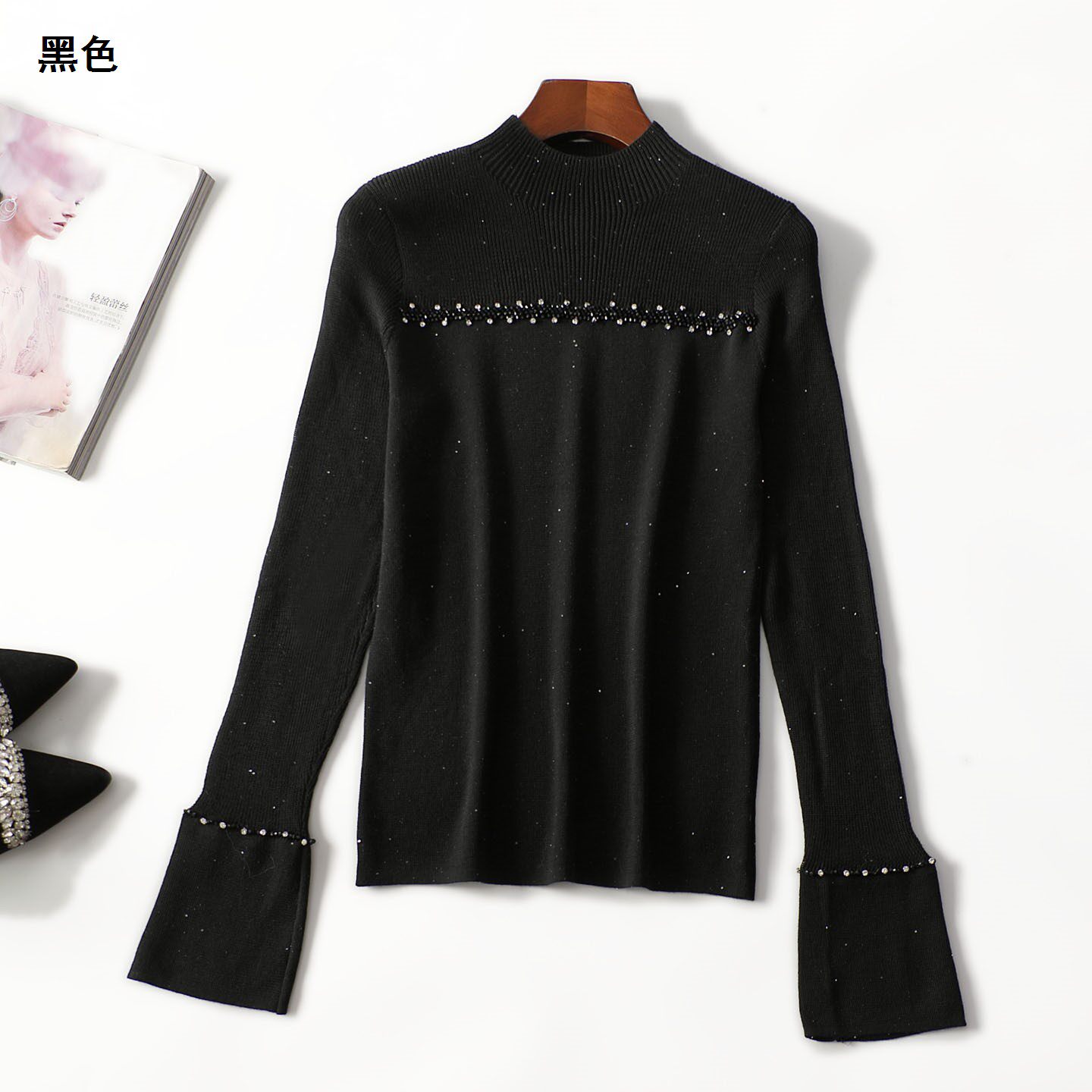 248108 秋针织衫 女中长款长袖套头,女装/女士精品,毛针织衫,淘宝优惠券,粉丝福利购,淘宝优惠卷