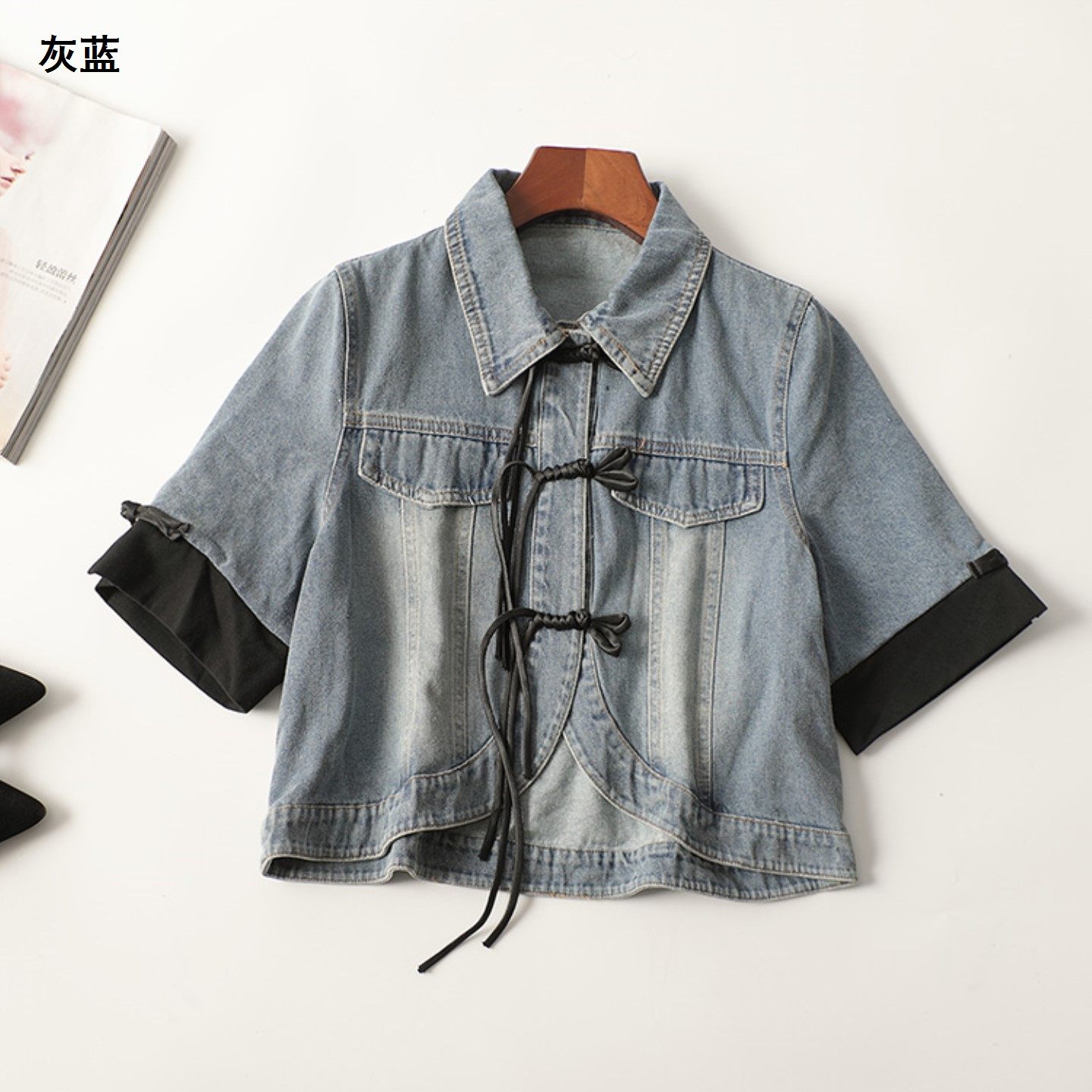 245221 秋外套 女短款短袖翻领清仓,女装/女士精品,短外套,淘宝优惠券,粉丝福利购,淘宝优惠卷