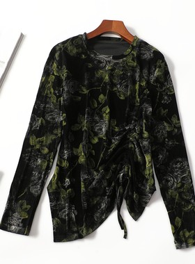 413451 春上衣 女中长款长袖套头