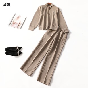 415163 秋卫衣裤子套装 女长款长袖套头.M.L.XL.2XL.3XL