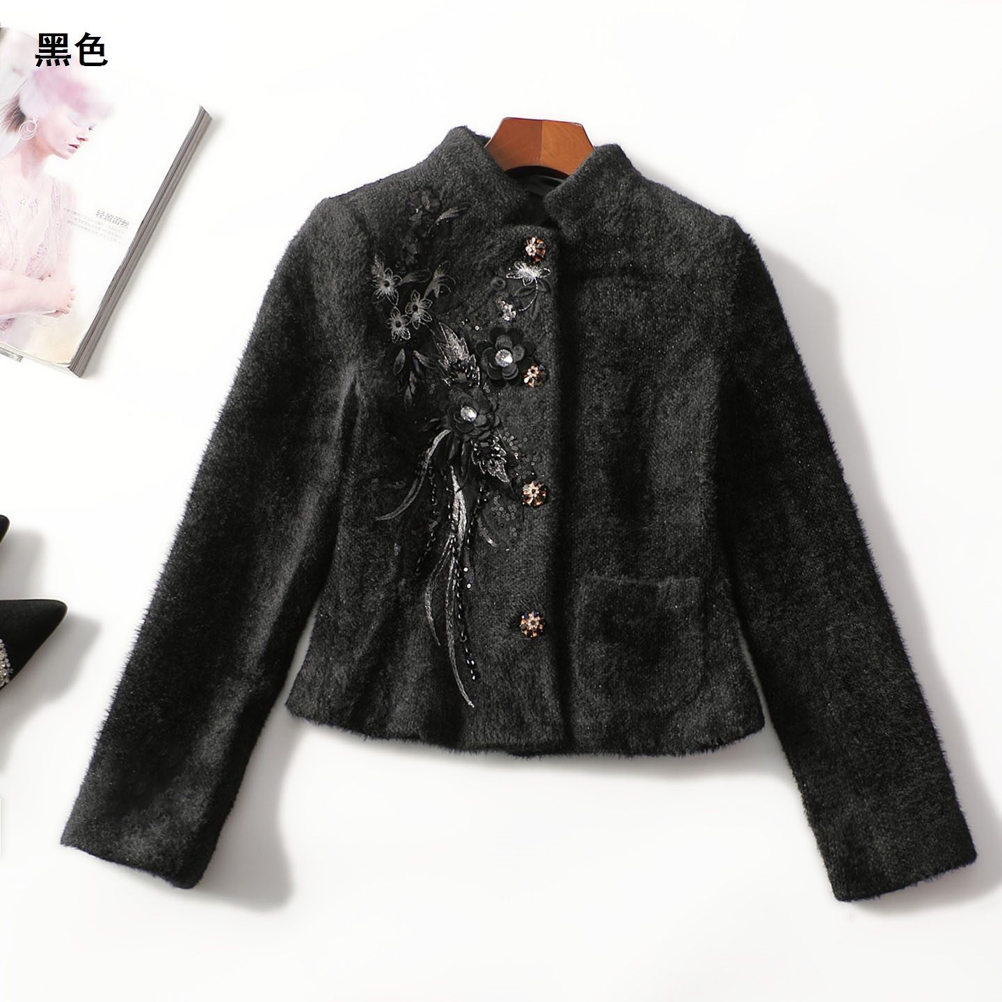 413476 冬外套 深圳女短款长袖单排扣,女装/女士精品,短外套,淘宝优惠券,粉丝福利购,淘宝优惠卷