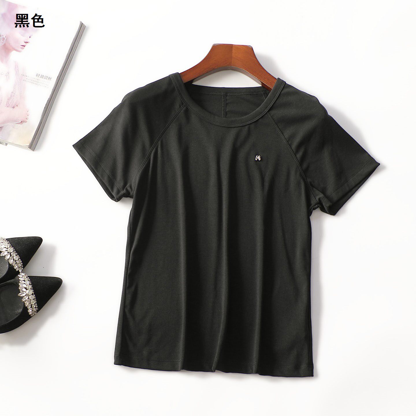 249206 夏T恤 女中长款短袖套头.L.XL.2XL.3XL.4XL