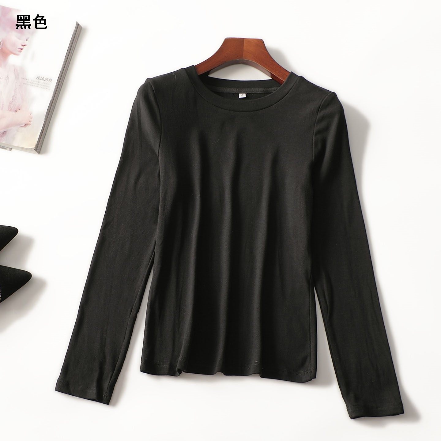 412524 秋中长款套头长袖打底衫,女装/女士精品,T恤,淘宝优惠券,粉丝福利购,淘宝优惠卷