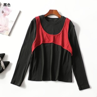 413450 春上衣 女中长款长袖套头