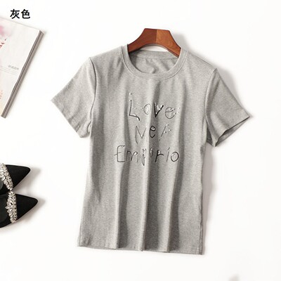 411354 夏T恤 女中长款短袖圆领