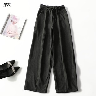 247931新款超值精品女装加绒加厚冬季保暖女裤长款加绒休闲裤