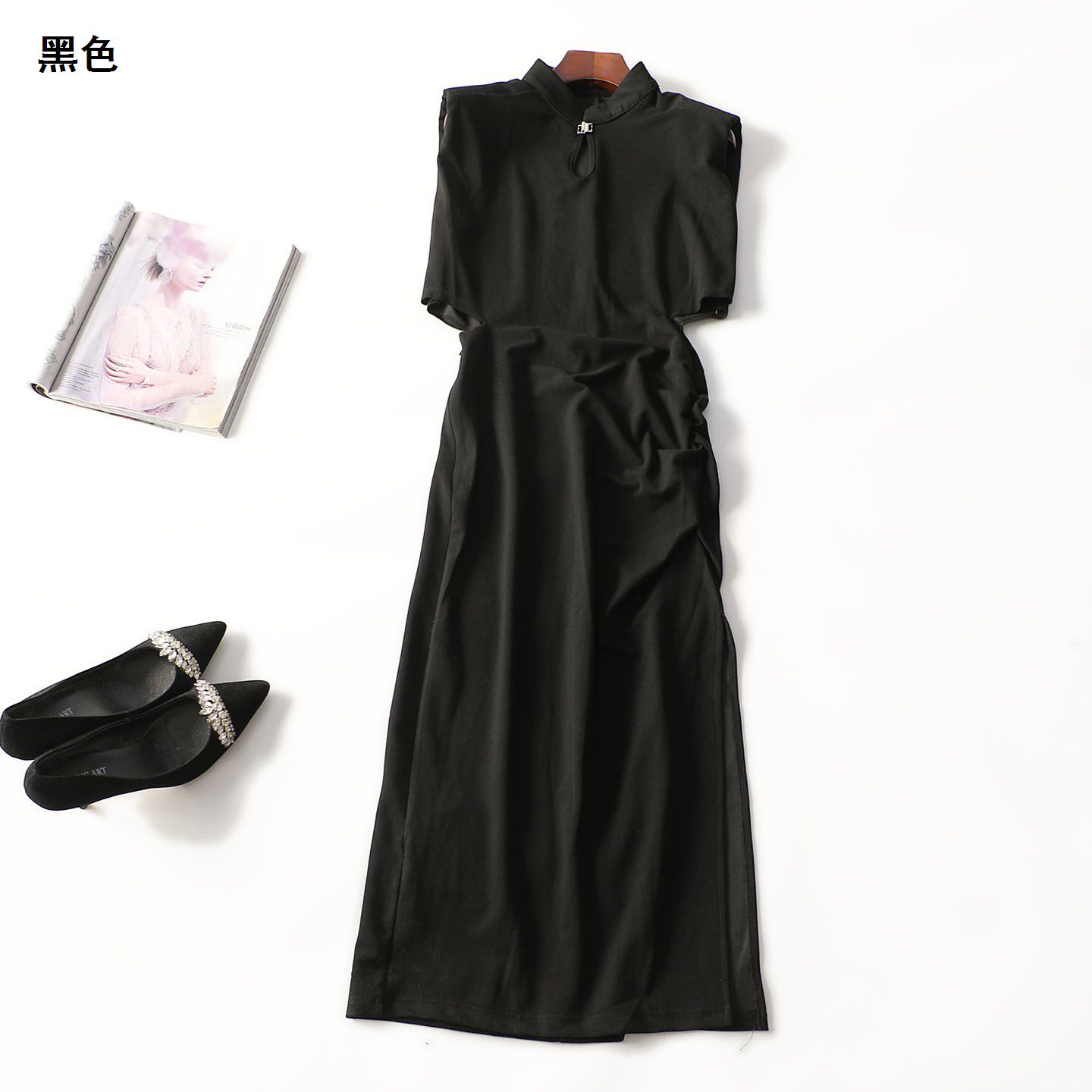249483 夏连衣裙 女加长款无袖套头