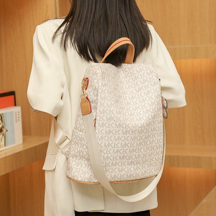 德国BLOM双肩包女大容量背包欧美风潮流印花小书包休闲百搭旅行包