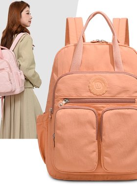 2025冬季新款均码尼龙布2025年春季拉链橙色