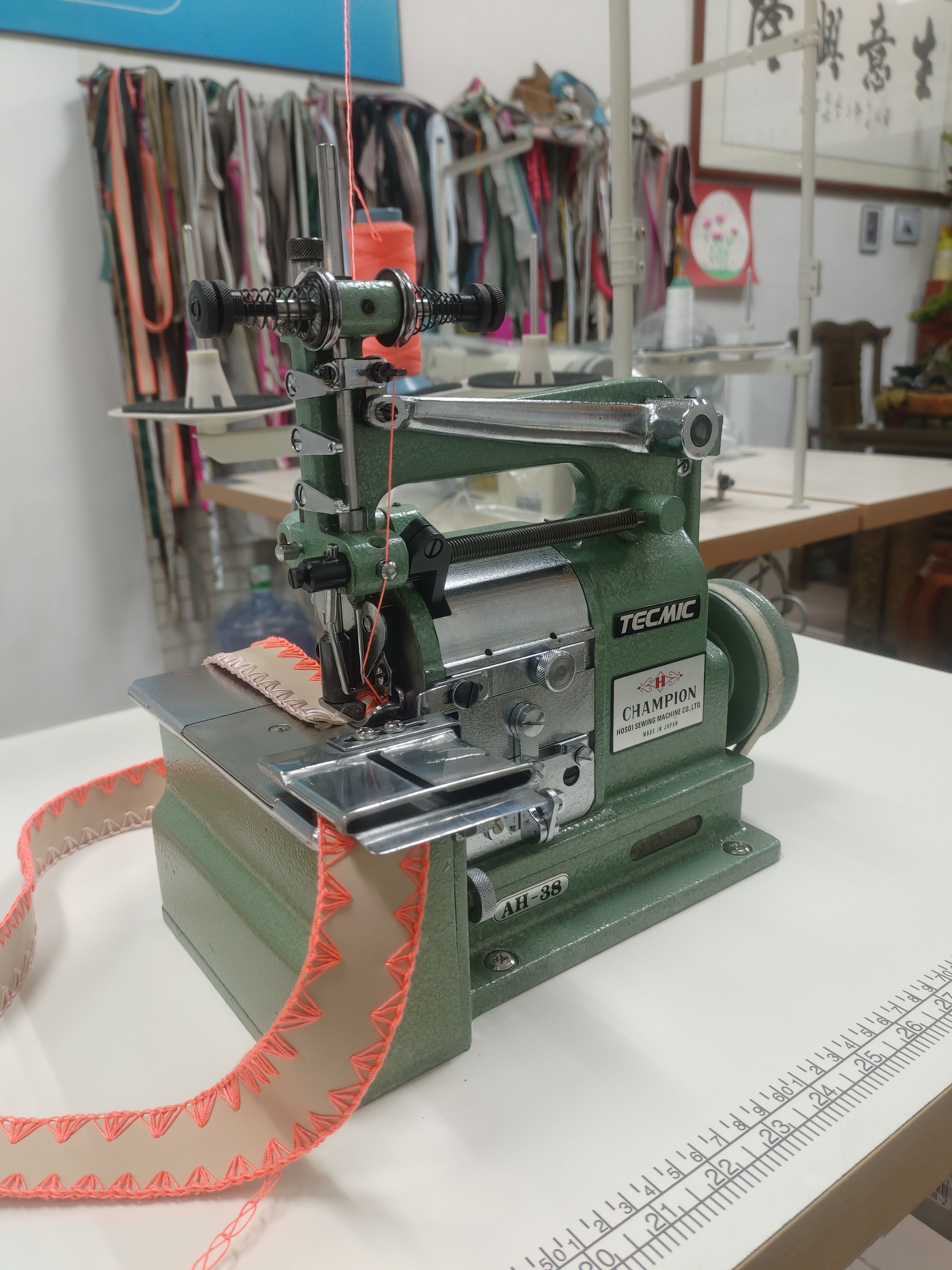 原装日本冠军牌38贝型机 /大贝壳机【 1.4.8针】