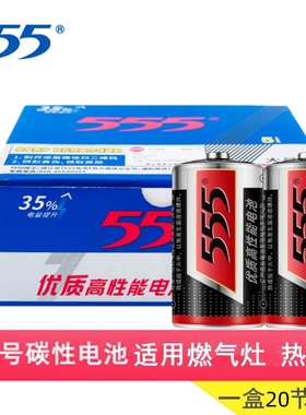 555电池1号电池一号燃气灶热水器电池D型手电筒大号电池1.5v电池