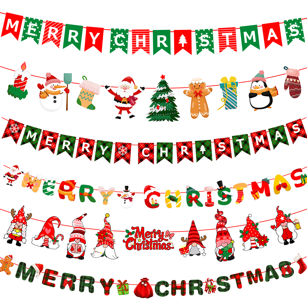 圣诞节装饰品圣诞节吊旗拉旗